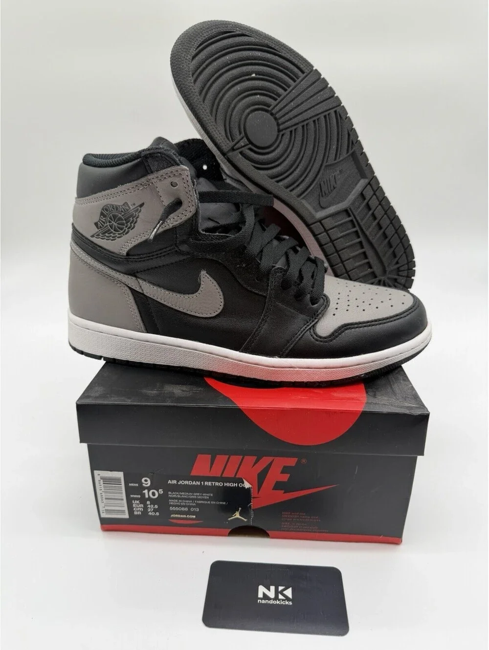 Nike Air Jordan 1 High OG Shadow 2018 Size 9M Pre OWNED